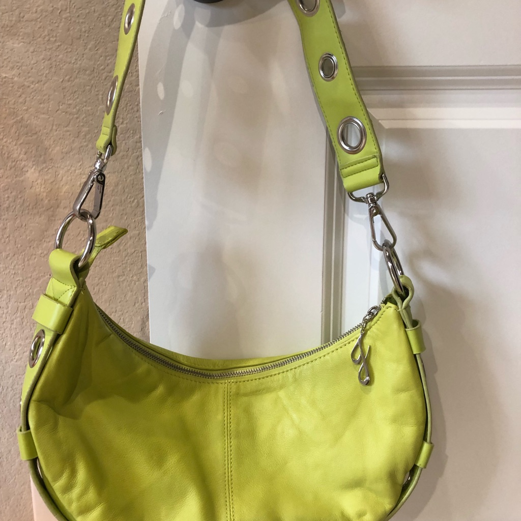 Jennifer Lopez Shoulder Strap Handbag Lime Green